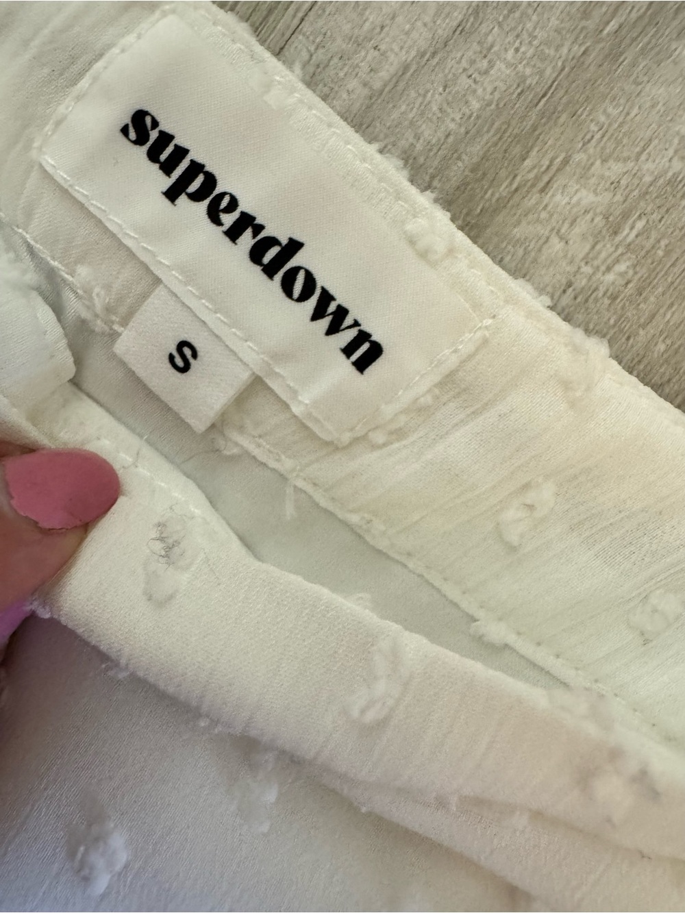 superdown White Ruffle Wrap Mini Skirt - Picture 6 of 9